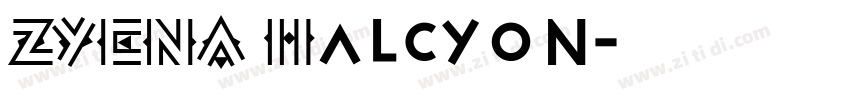 ZYENA Halcyon字体转换